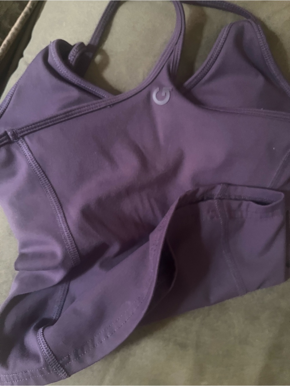 Garage Deep Purple V-Neck Strappy Tank - Picture 3 of 7